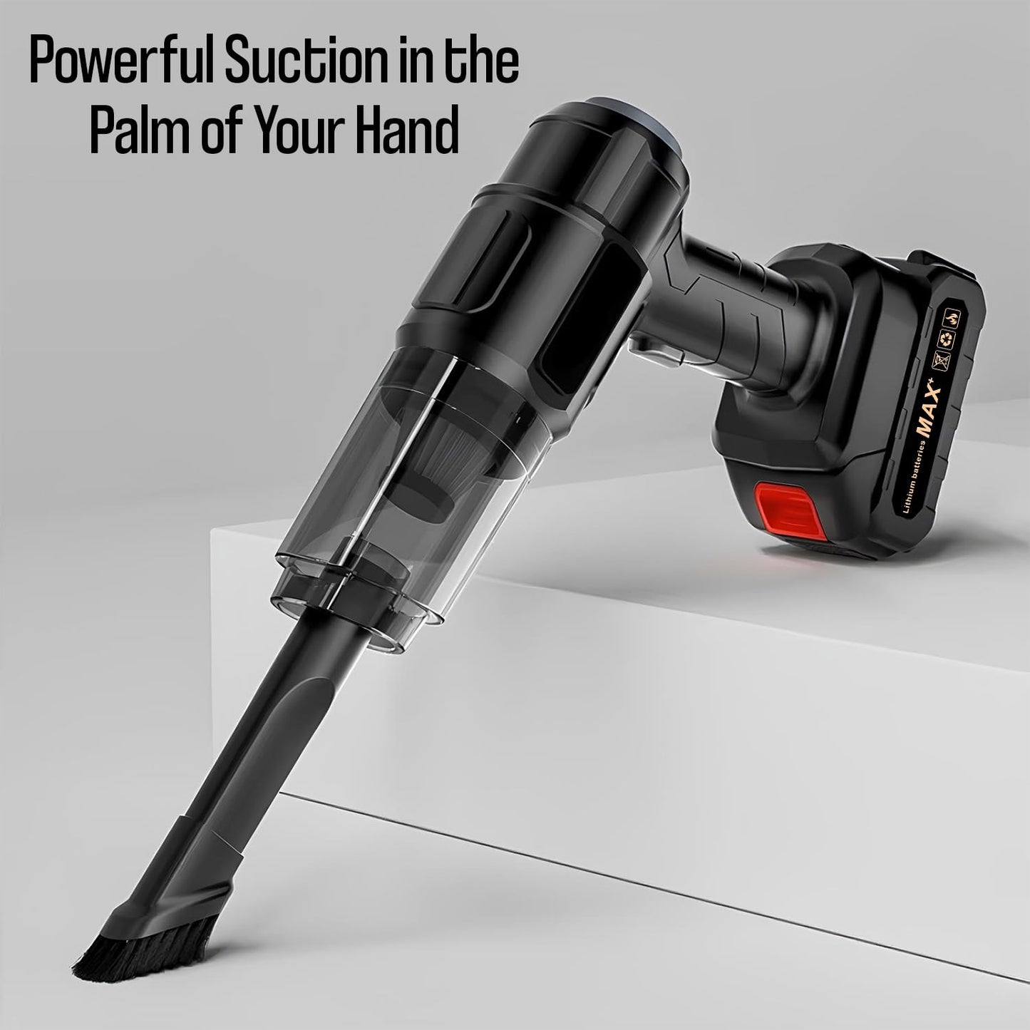 TurboVac: Super Powerful Cordless Vacuum Cleaner with Detachable Battery™