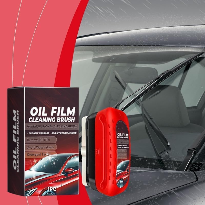 Car Glass Oil Film Cleaner &bAnti fog Cleaner brush™ (Use all Galss)
