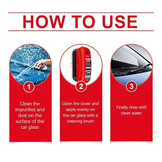 Car Glass Oil Film Cleaner &bAnti fog Cleaner brush™ (Use all Galss)