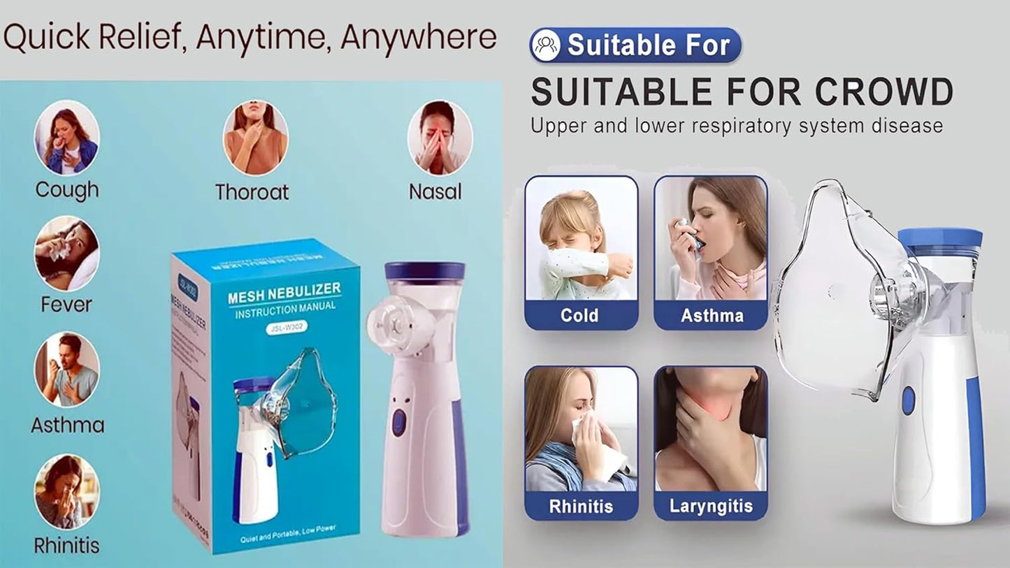 Trust Portable Ultrasonic Mesh Nebulizer Machine Cool Mist Inhaler for Children and Adults™