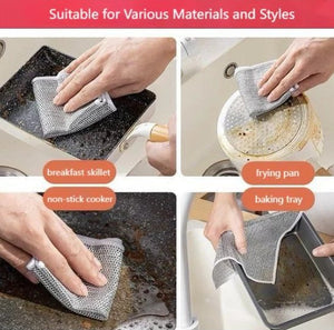 Non Scratch Microfiber Dish Wash Cloth™ (Pack of 6)