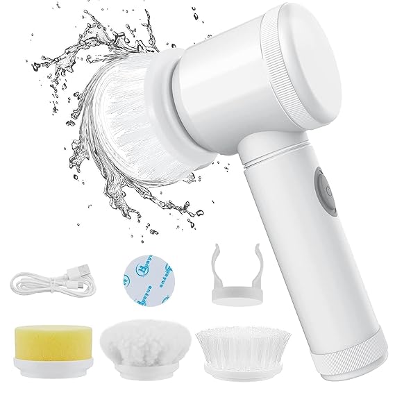 5-in-1 Electric Magic Brush ™ - Cleanofy Rechargeable, Automatic Smart Power, Ideal for Shower Head, Sink, Bathroom, Tiles, Wash Basin, Carpet, Kitchen