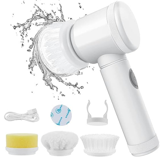 5-in-1 Electric Magic Brush ™ - Cleanofy Rechargeable, Automatic Smart Power, Ideal for Shower Head, Sink, Bathroom, Tiles, Wash Basin, Carpet, Kitchen