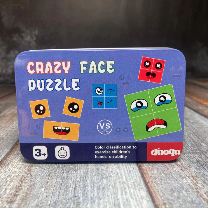 Wooden Emoji Crazy Face Changing Cube Game™