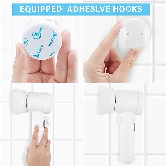 5-in-1 Electric Magic Brush ™ - Cleanofy Rechargeable, Automatic Smart Power, Ideal for Shower Head, Sink, Bathroom, Tiles, Wash Basin, Carpet, Kitchen