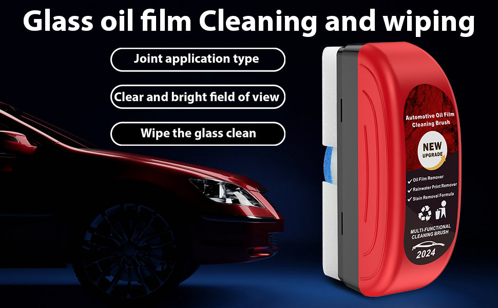Car Glass Oil Film Cleaner &bAnti fog Cleaner brush™ (Use all Galss)