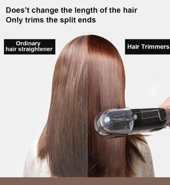 Cordless Automatic Split End Hair Trimmer Machine ™ Rechargeable Electric Split Ends Remover Tool for Dry, Damaged, Curly, Frizzy Hair  2-in-1 Automatic Split End Cutter for Men & Women