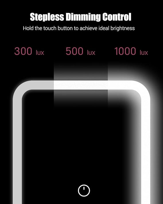 Vanity Makeup Mirror™  3X Trifold with 21Pcs Lights 180 Degree Free Rotation Table Countertop Cosmetic Bathroom Mirror