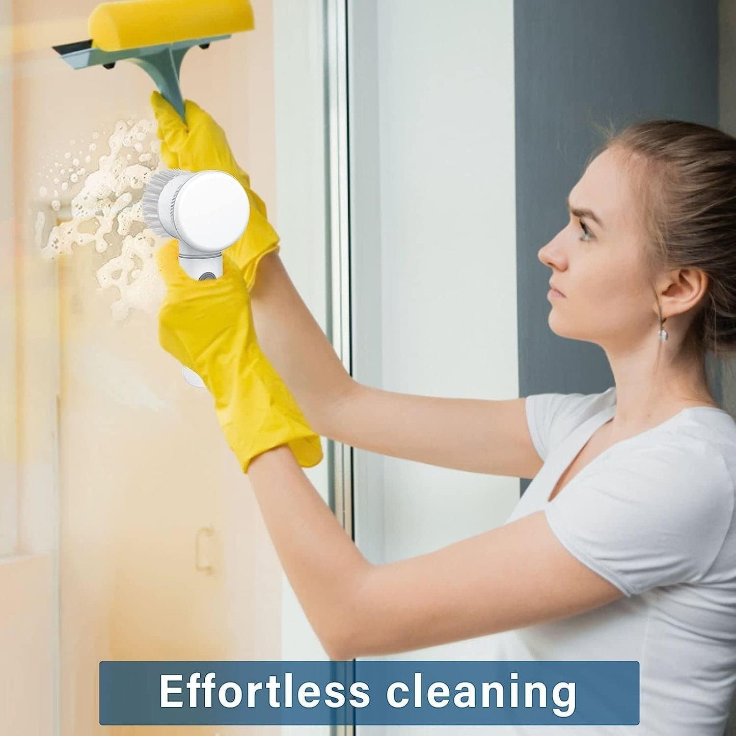 5-in-1 Electric Magic Brush ™ - Cleanofy Rechargeable, Automatic Smart Power, Ideal for Shower Head, Sink, Bathroom, Tiles, Wash Basin, Carpet, Kitchen