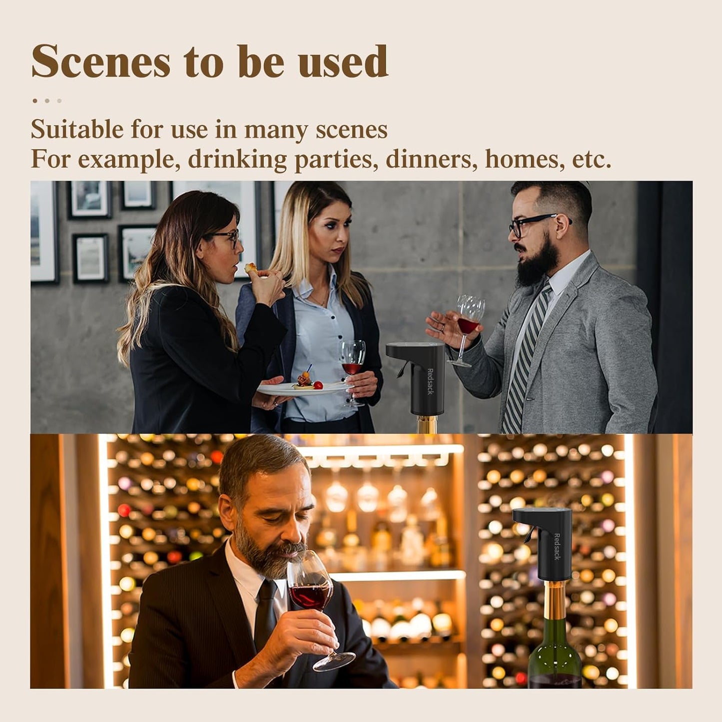 Cheers! Compact Smart Quantitative Wine Dispenser™ For Most Bottle Sizes – Easy to Use and Intuitive Design