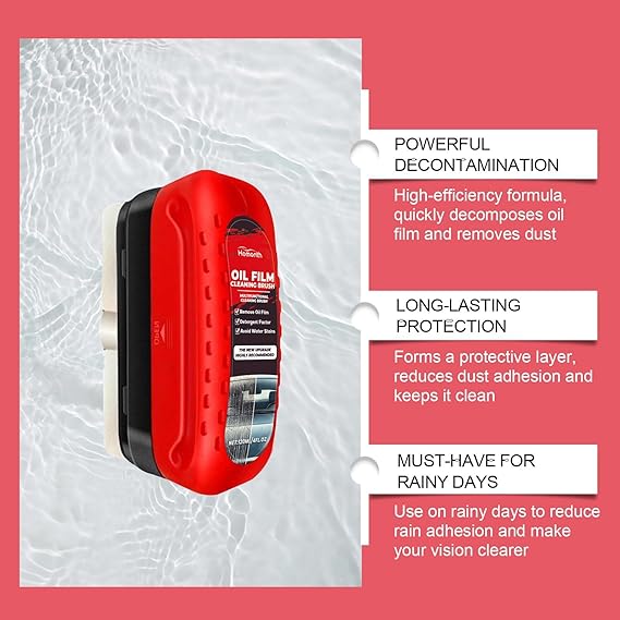Car Glass Oil Film Cleaner &bAnti fog Cleaner brush™ (Use all Galss)
