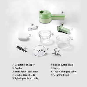 4 In 1 Portable Electric Vegetable Cutter set™