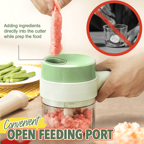 4 In 1 Portable Electric Vegetable Cutter set™